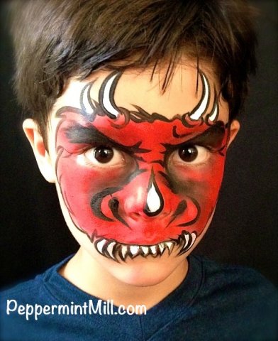 392x480 Face Painting - Monster Face Painting