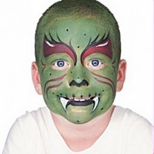 220x220 How To Craft Green Monster Face Painting For Kids - Monster Face Painting