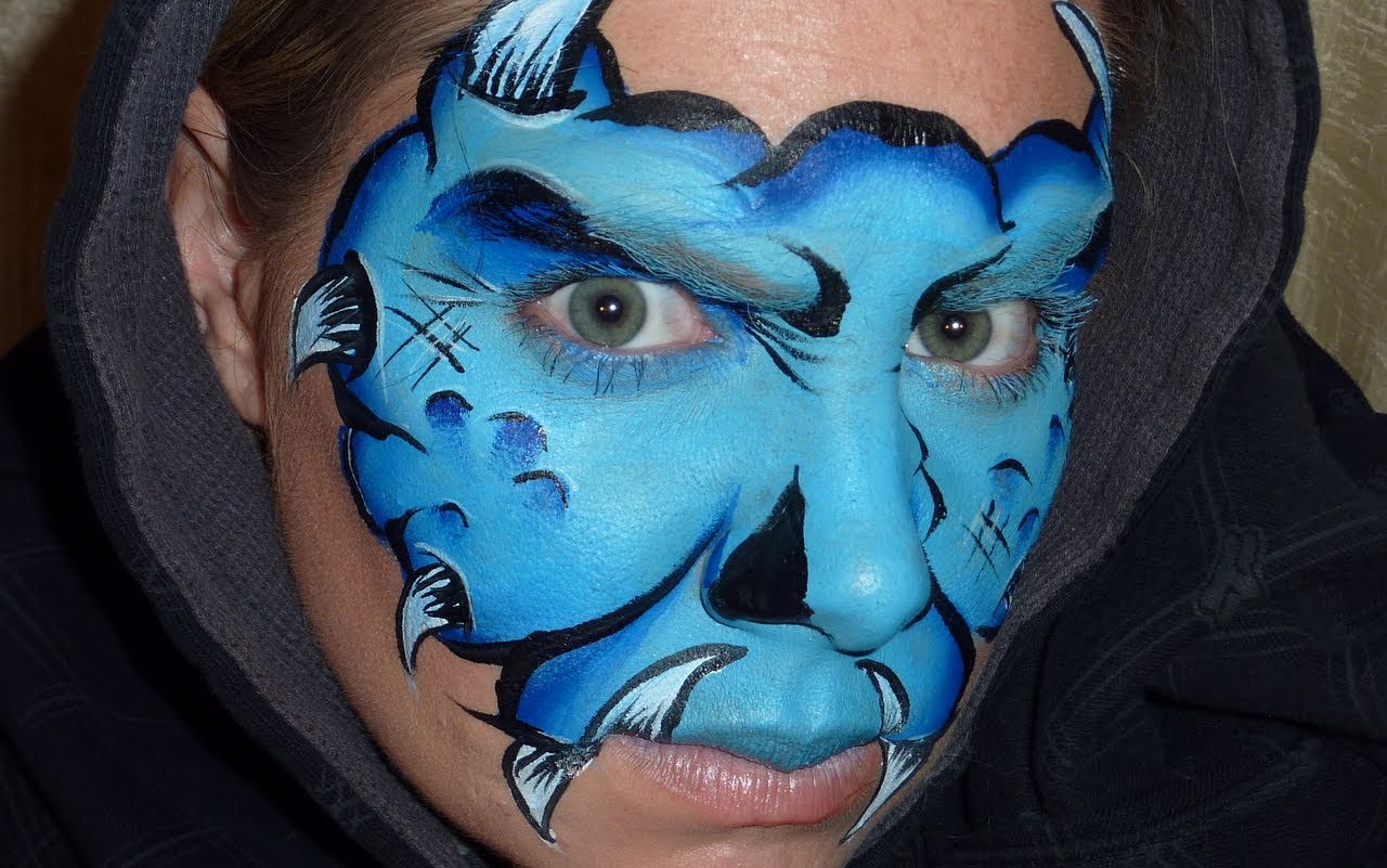 1280x801 Monster Face Painting Tutorial - Monster Face Painting