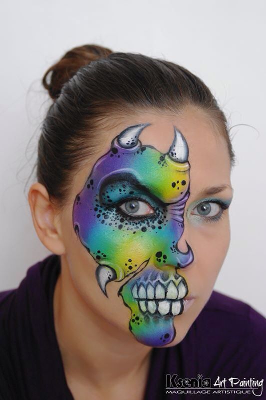 533x800 Monster Face Painting Le Face Painting Monster - Monster Face Painting
