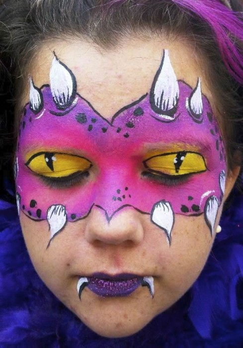 489x700 Sacramento Face Painting, All Party Art, Sacramento's Best - Monster Face Painting
