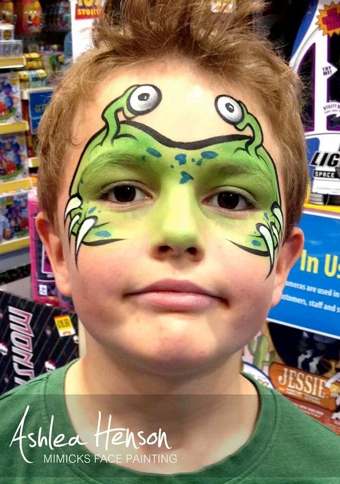 674x960 Alien Face Painting - Monster Face Painting