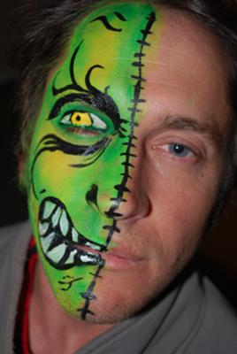 268x400 Jmes Face Painting - Monster Face Painting