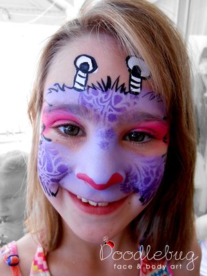 300x400 Cute Monster Face Painting Doodlebug Face Amp Body Art - Monster Face Painting