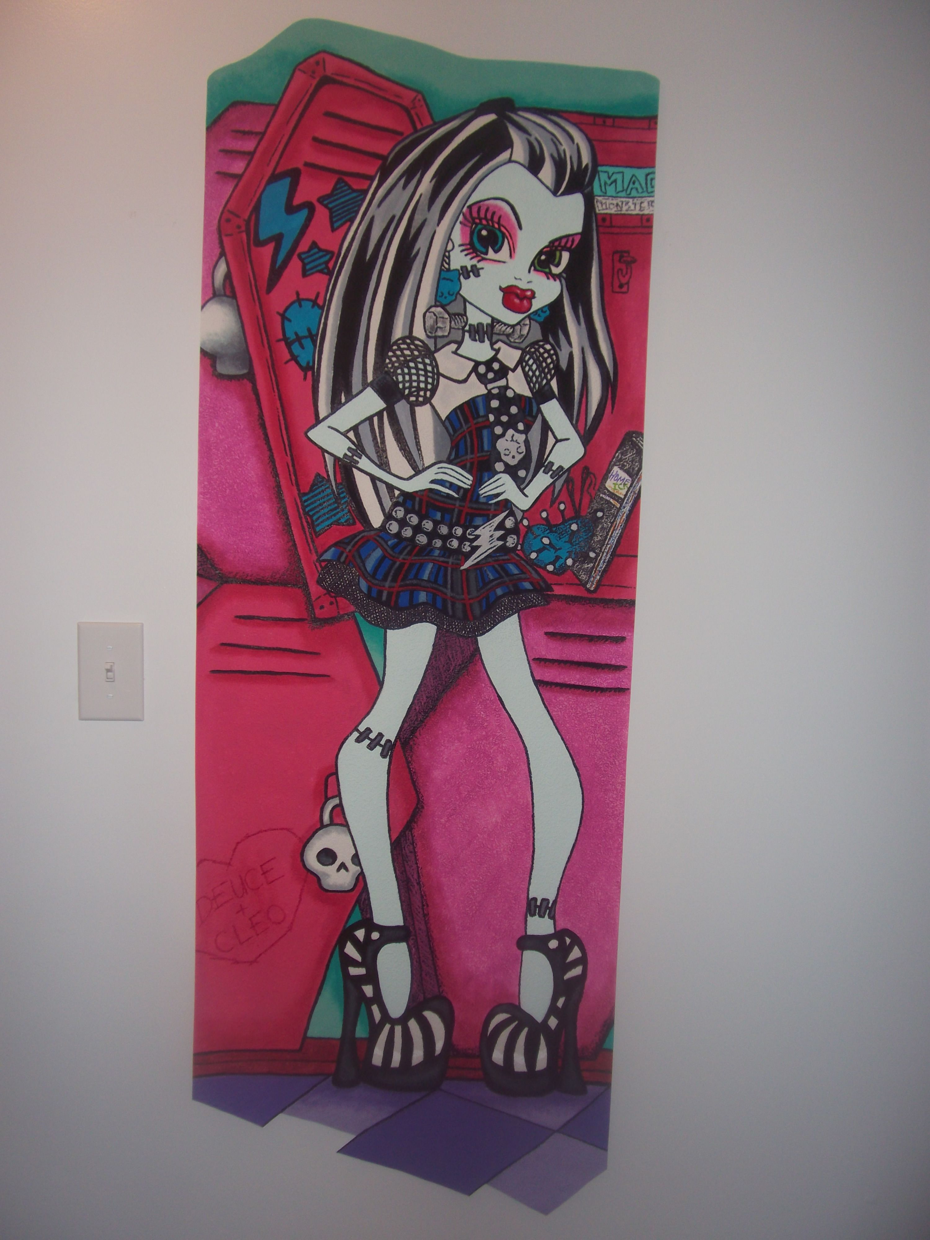 3000x4000 This Is A Hand Painted Wallpaper (All Murals Are Painted By Me - Monster High Painting