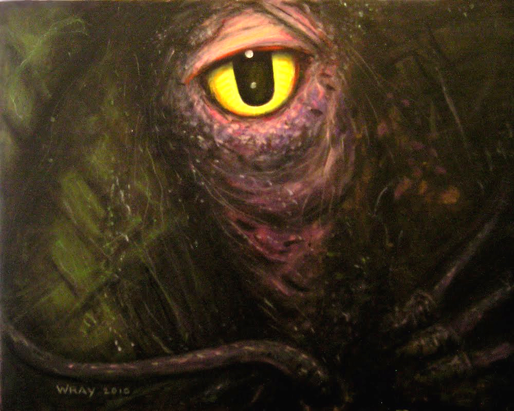 1000x800 Painting Post Tabonga's Movie Monsters And More! [Feedly] - Monster Oil Painting