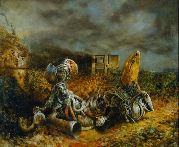 600x491 Art Welcome To Chernobyl Monsters Now! - Monster Oil Painting