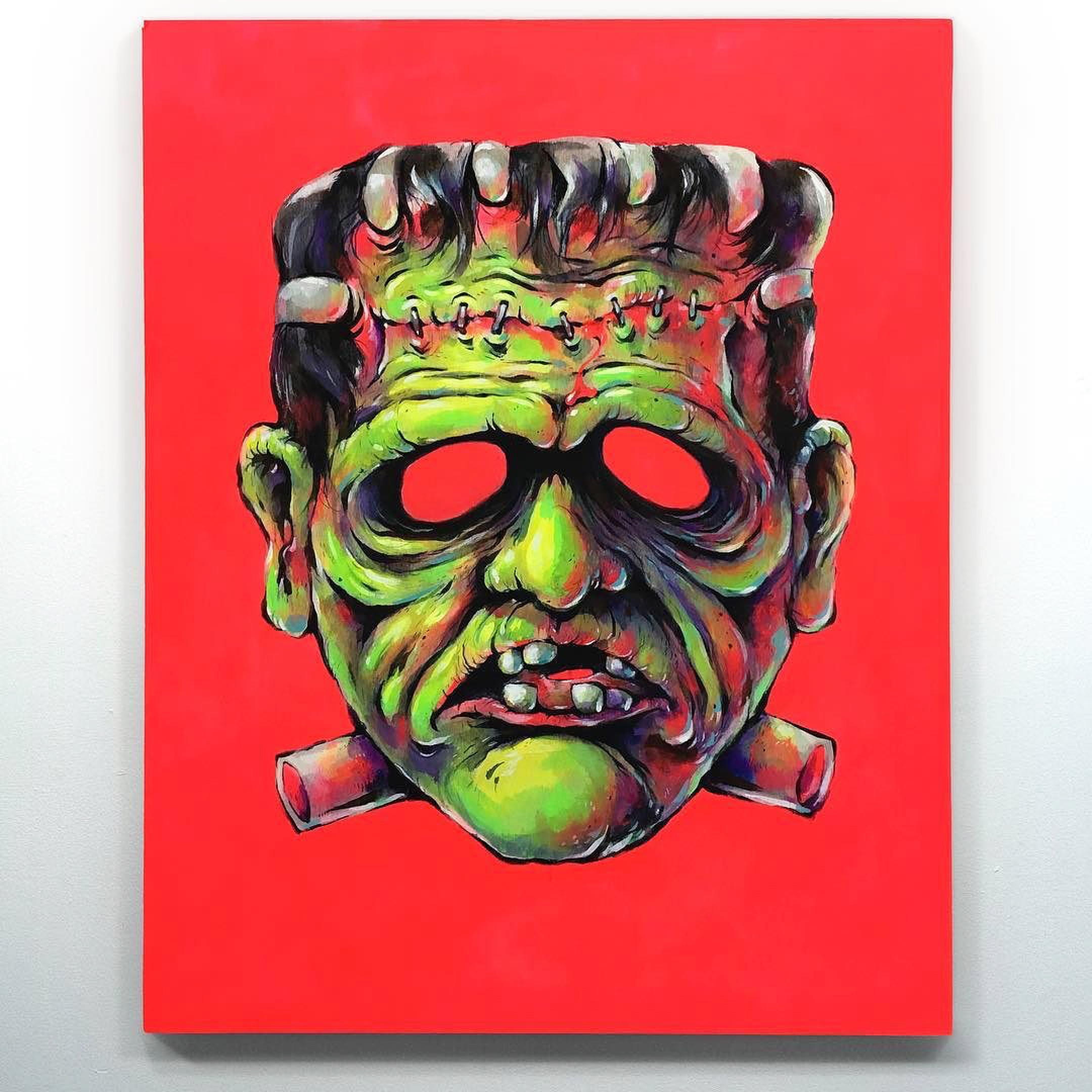 2160x2160 Frankenstein's Monster (Original Painting) The Art Of Tony - Monster Painting