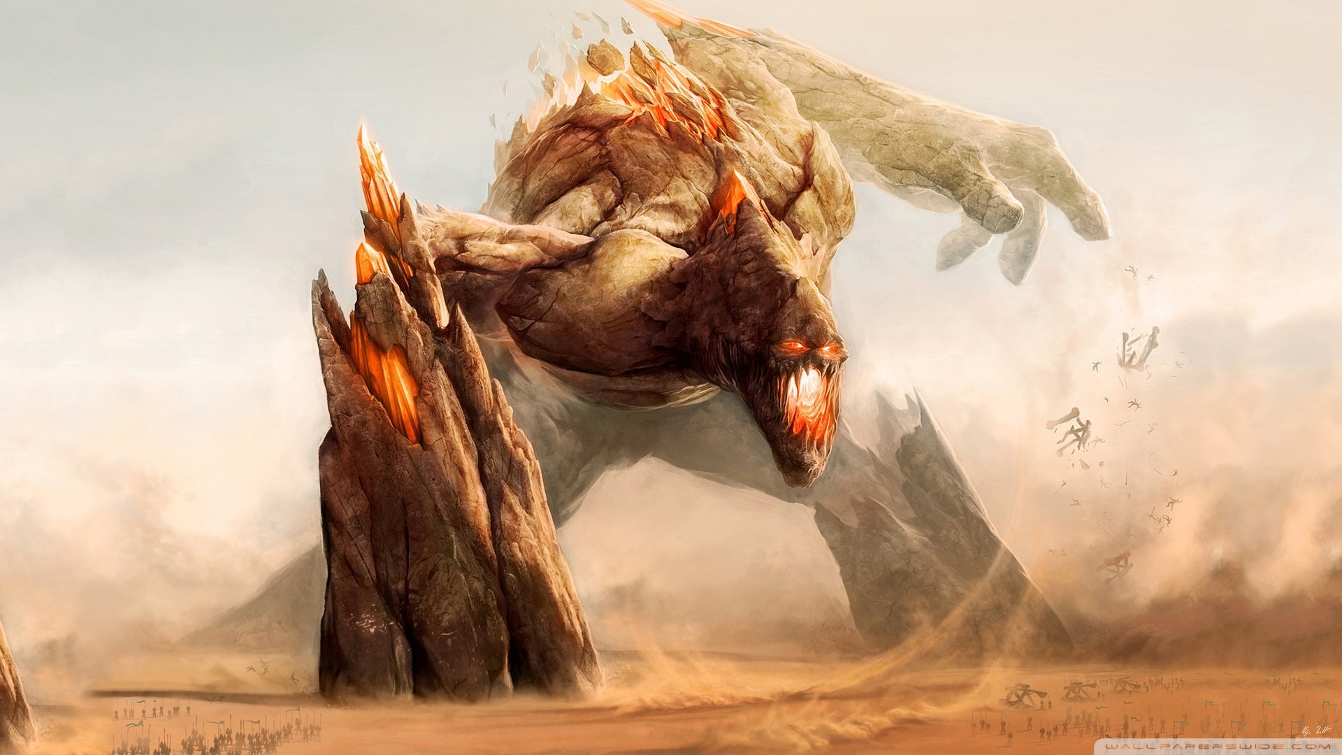 1920x1080 Rock Monster Painting 4k Hd Desktop Wallpaper For 4k Ultra Hd - Monster Painting