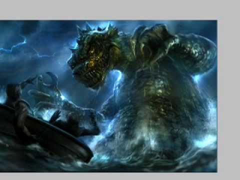480x360 Speed Painting A Sea Monster - Monster Painting
