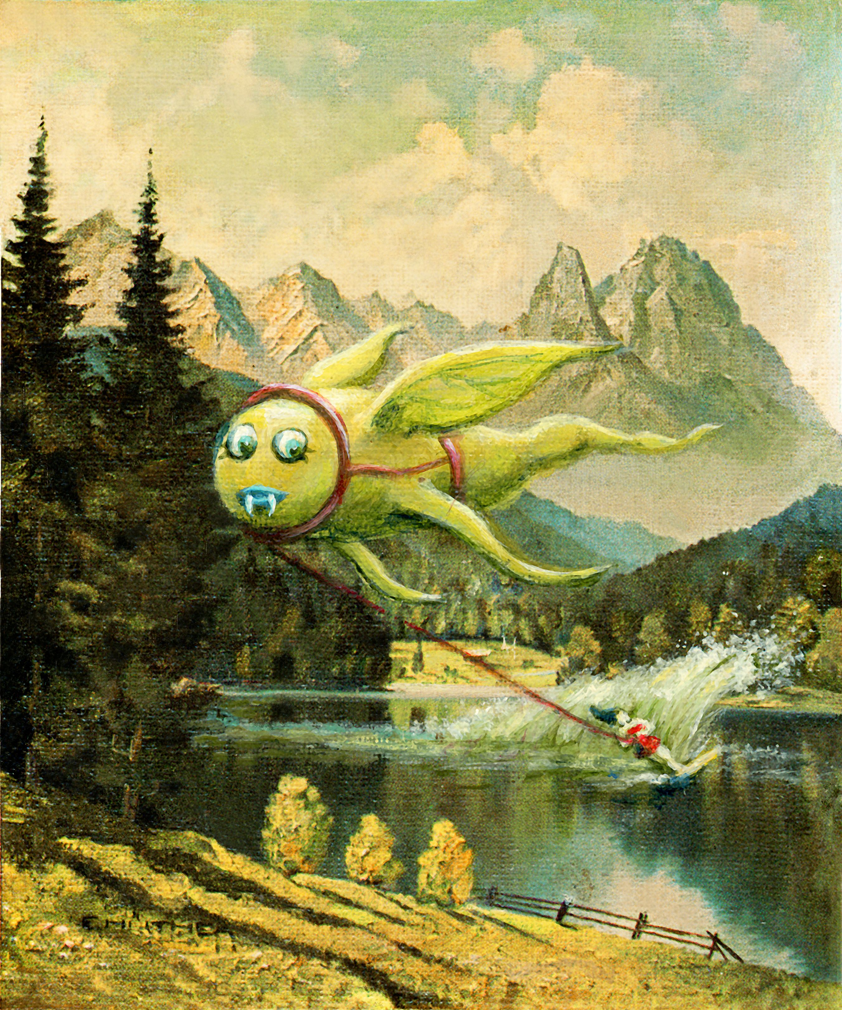 2703x3240 Thyrza Segal On Adding Monsters To Landscapes, Creating Creatures - Monster Painting