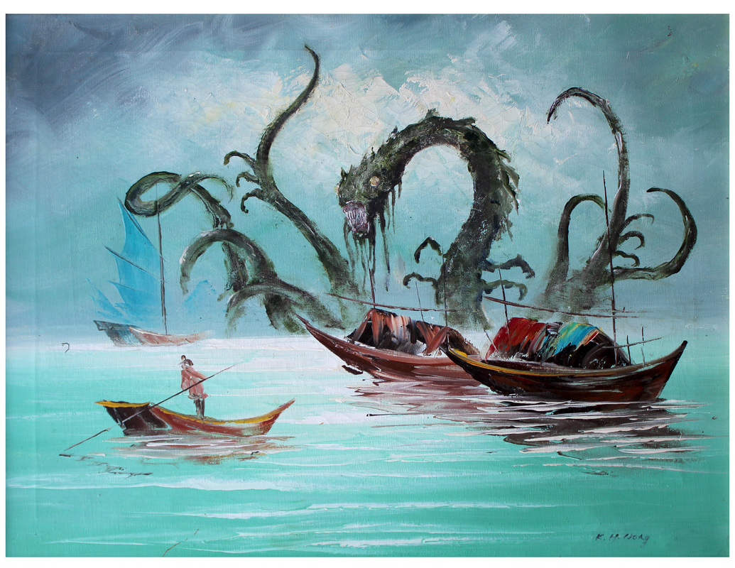 1035x800 Who Wants An Original Painting For Free - Monster Painting