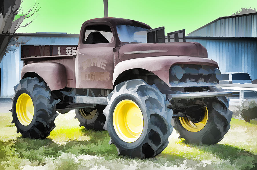 900x596 Monster Truck - Monster Truck Painting
