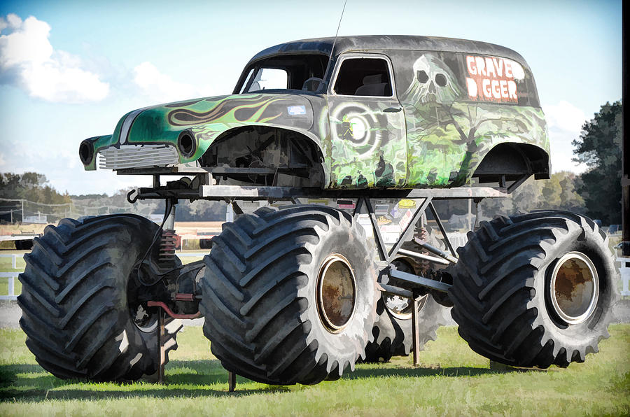 Monster Truck Painting at PaintingValley.com | Explore collection of ...