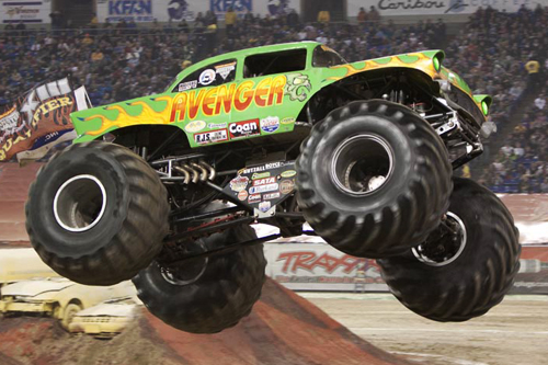 500x333 Monster Truck Madness, Painting In Pjs, Laser Light Show, And More - Monster Truck Painting