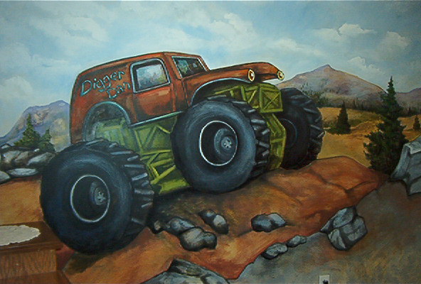 592x400 Portfolio - Monster Truck Painting