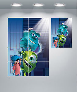 252x300 Monsters Inc Giant Wall Art Poster Print Ebay - Monsters Inc Painting