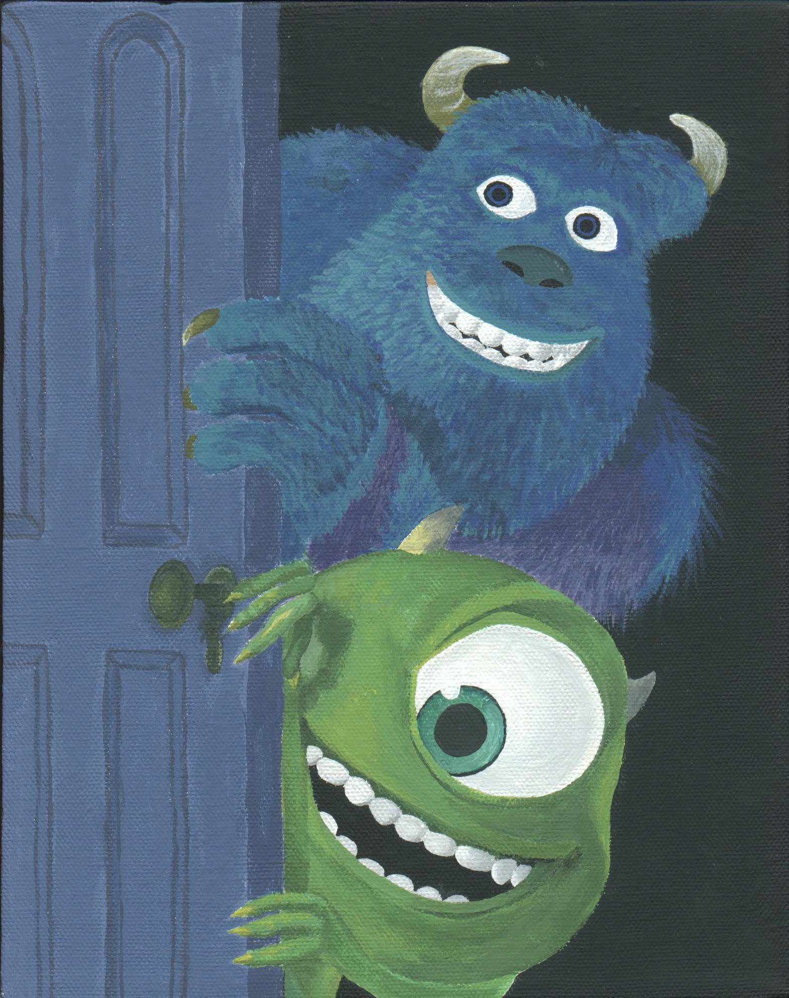 1568x1984 Monsters Inc By Shitface - Monsters Inc Painting