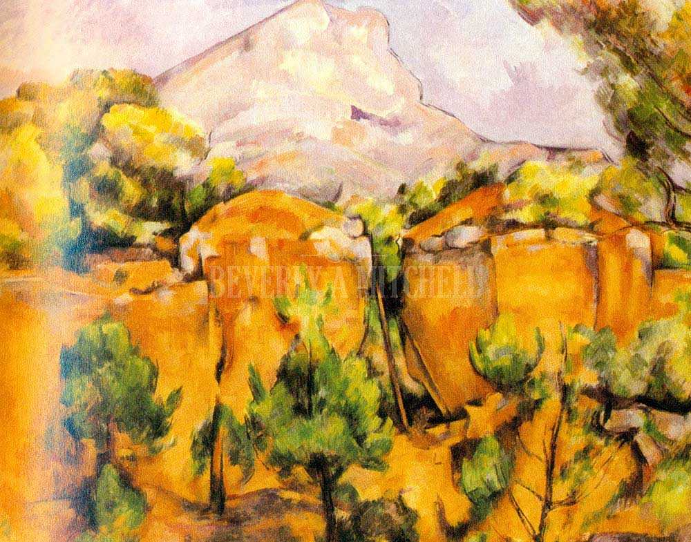 1000x785 Mont Sainte Victoire View From Bibemus By Paul Cezanne - Mont Sainte Victoire Painting