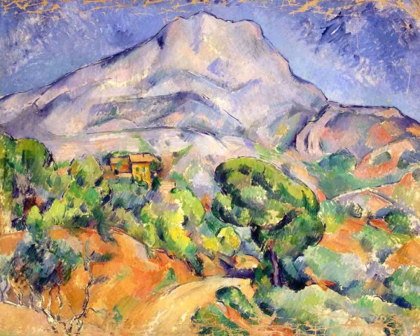 600x480 Mont Sainte Victoire From Bellevue - Mont Sainte Victoire Painting