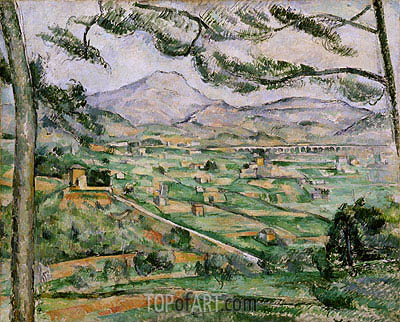 400x322 Mont Sainte Victoire With Large Pine Cezanne Painting - Mont Sainte Victoire Painting