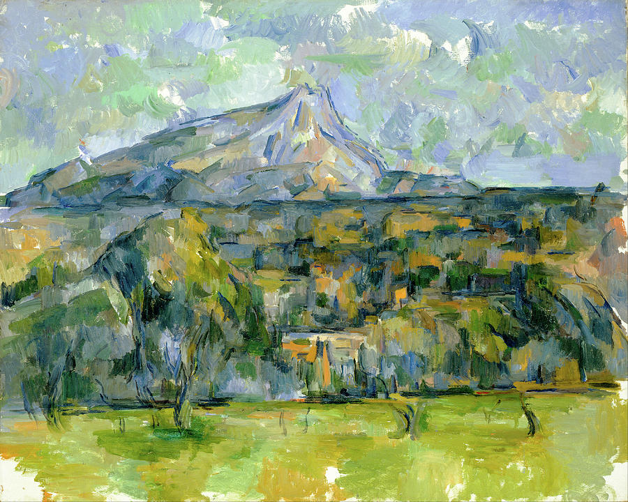 900x720 Mont Sainte Victoire Painting By Paul Cezanne - Mont Sainte Victoire Painting