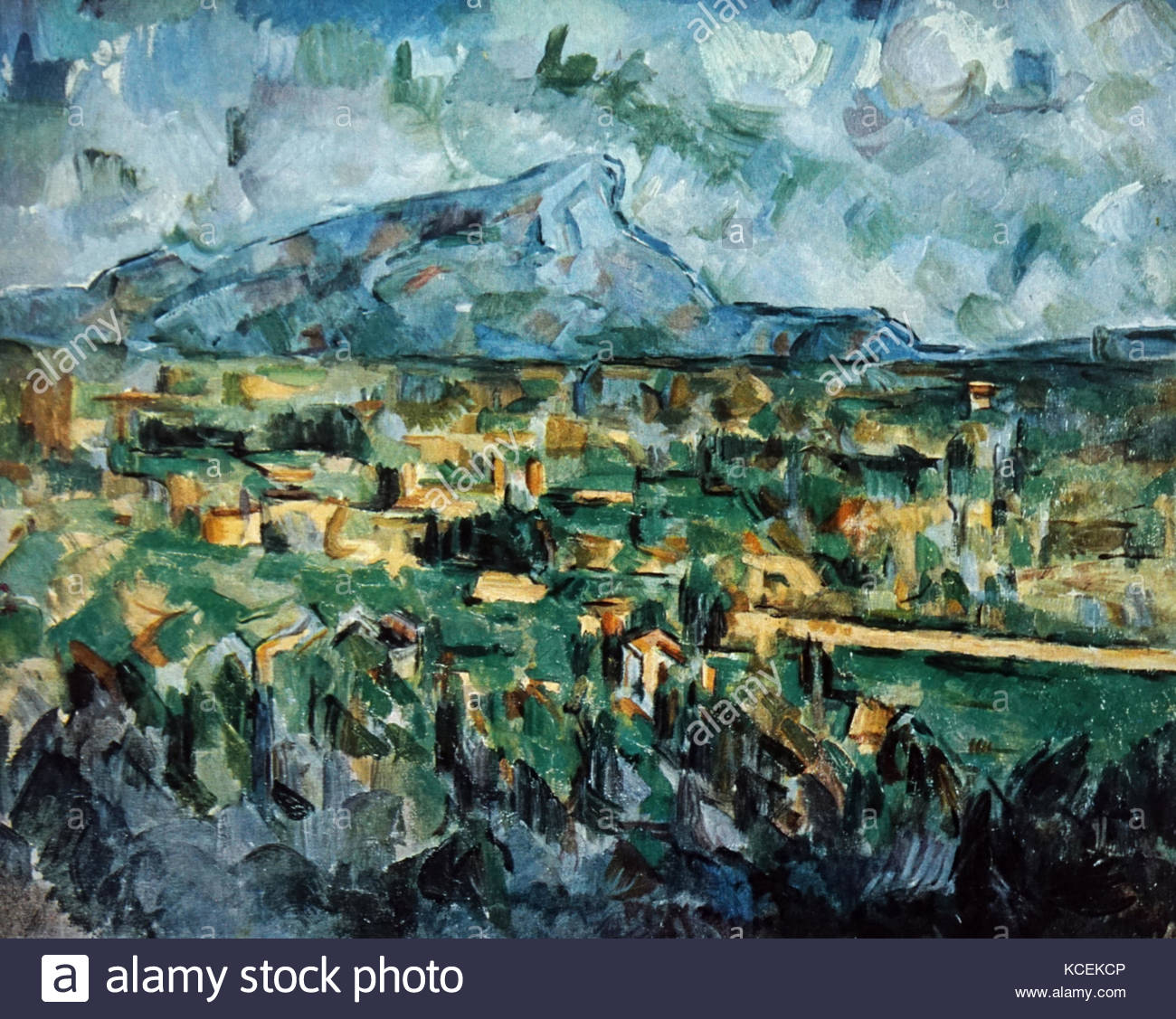 1300x1127 Painting Titled - Mont Sainte Victoire Painting