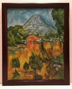 242x300 Paul Cezanne Oil Painting Reproduction Of Mont Sainte Victoire - Mont Sainte Victoire Painting