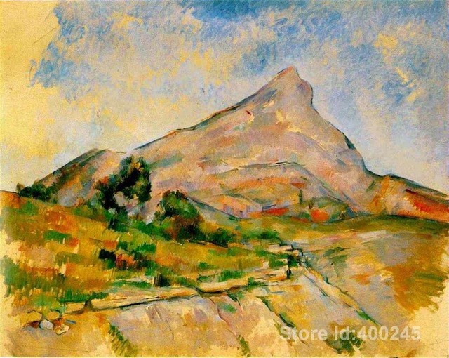 640x510 Artwork By Paul Cezanne Mont Sainte Victoire Oil Paintings - Mont Sainte Victoire Painting