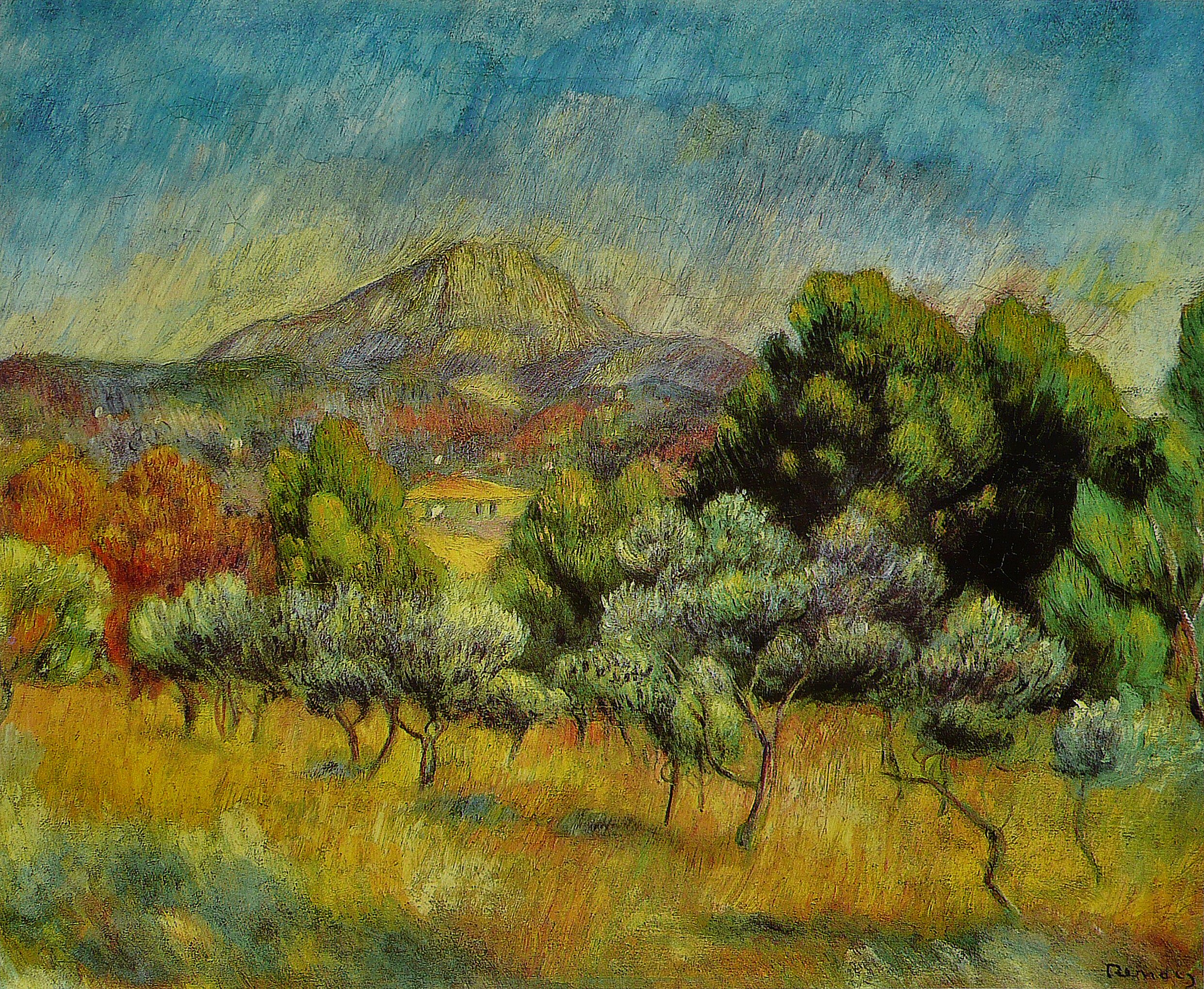 2482x2038 Filepierre Auguste Renoir - Mont Sainte Victoire Painting
