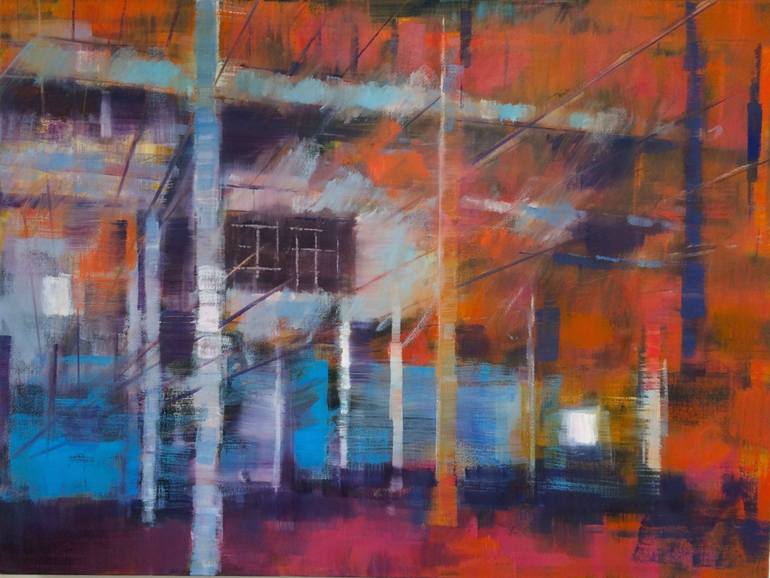 770x578 Saatchi Art Montage Iii, Madame Brett's Hat Factory Painting By - Montage Painting