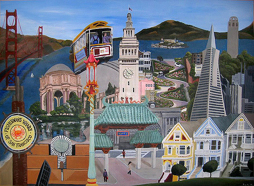 500x367 San Francisco Montage This Painting Is Dedicated - Montage Painting
