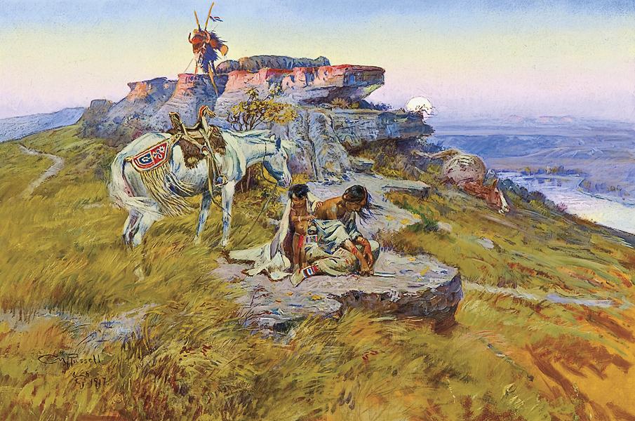 905x600 Masters Of Western Art - Montana Landscape Painting