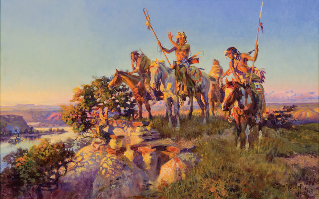 1024x638 Out And About In Great Falls, Montana, During Western Art Week - Montana Landscape Painting