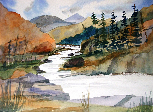 600x439 Montana Canyon Weekender Tote Bag For Sale By Larry Hamilton - Montana Painting