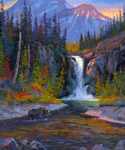 400x480 Montana Wildlife Paintings - Montana Painting