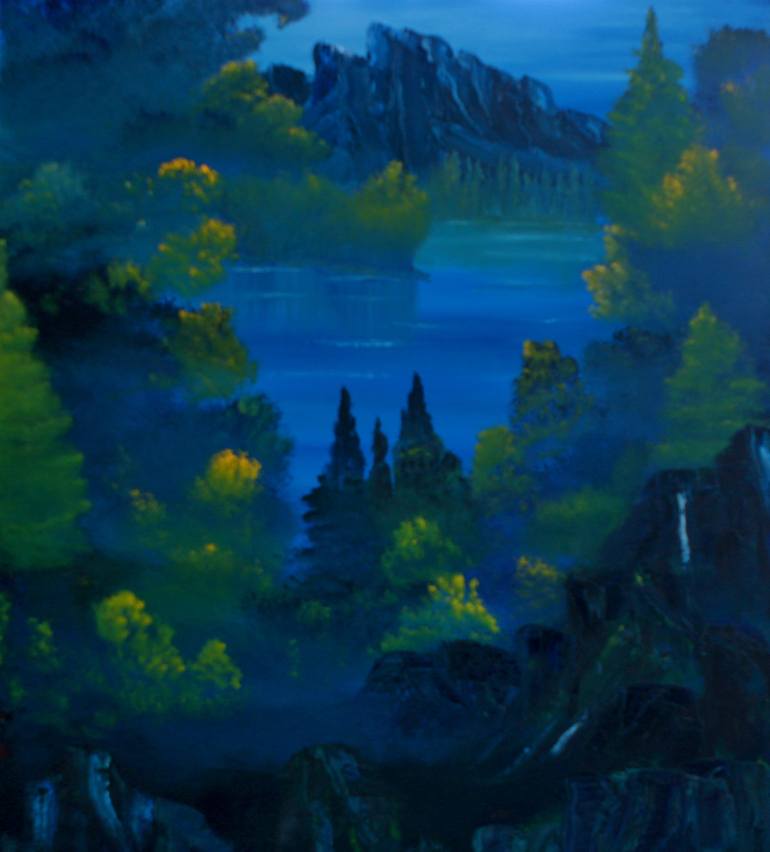 770x852 Saatchi Art Blue Montana Painting By David Snider - Montana Painting