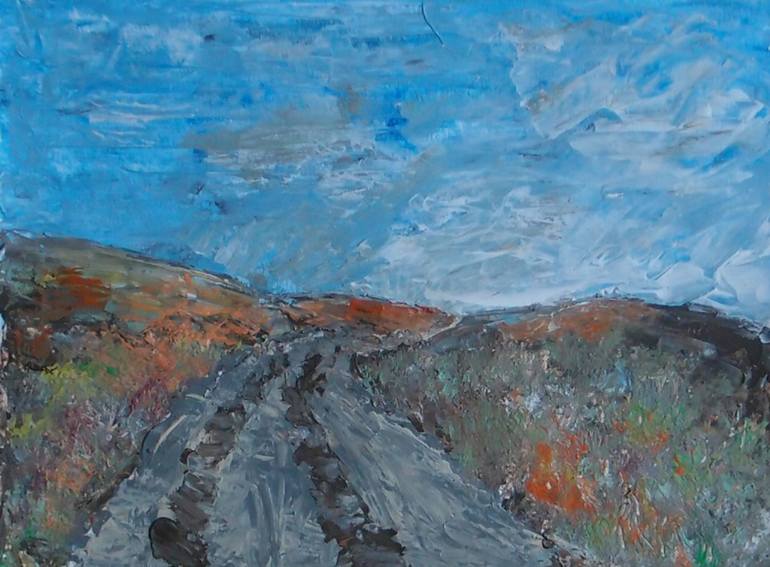 770x567 Saatchi Art Montana Highway Painting By Griff Griffin - Montana Painting