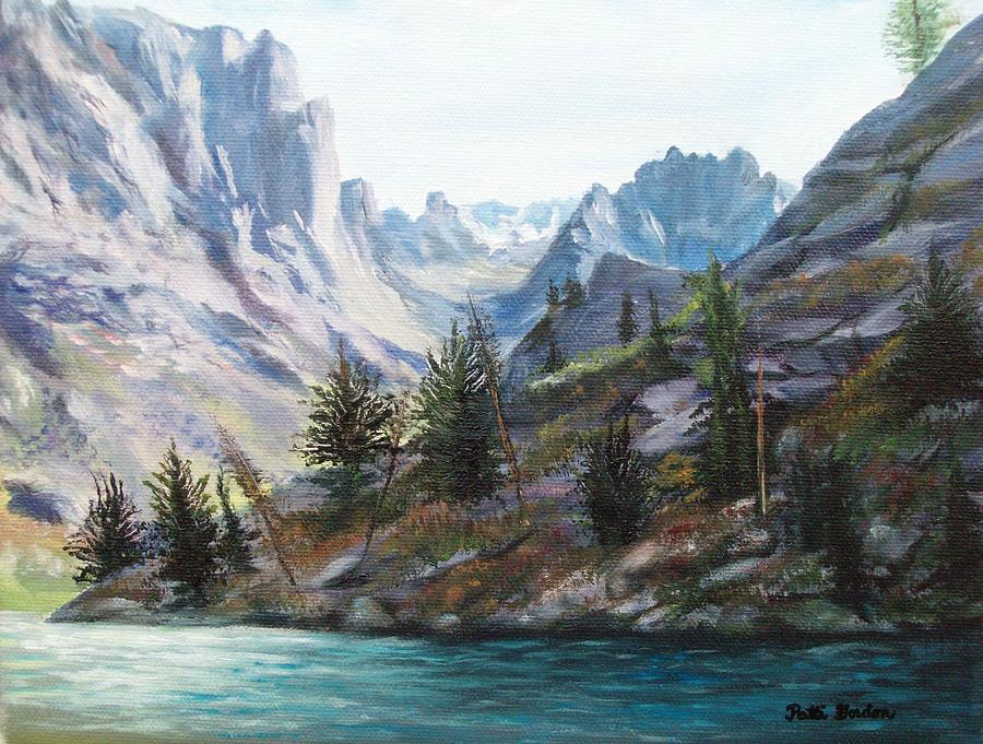 900x681 Majestic Montana Painting By Patti Gordon - Montana Painting