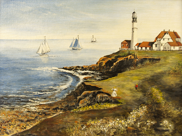 Gordon Lighthouse Painting at PaintingValley.com | Explore collection ...