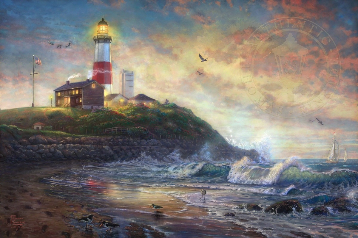 1200x800 Montauk Lighthouse, Beacon Of Long Island Limited Edition Art - Montauk Lighthouse Painting