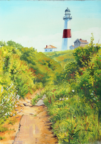 351x500 Painting For Life Art, Cards Amp Gifts Artists Benjamin Hummel - Montauk Lighthouse Painting
