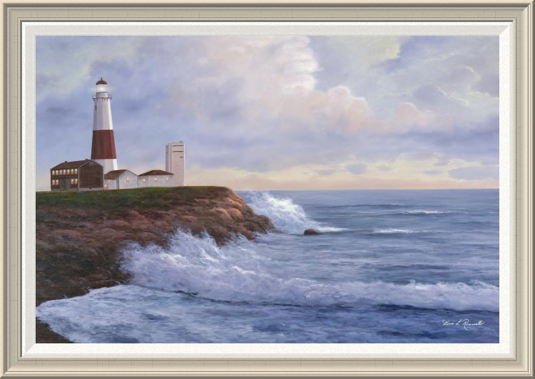 750x532 Global Gallery - Montauk Lighthouse Painting