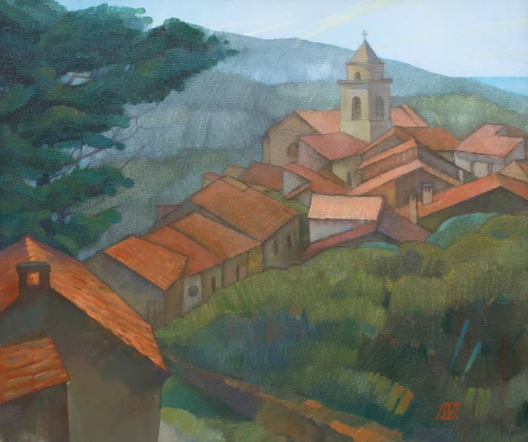 770x645 Saatchi Art Monte Cicerale, Via San Donato Painting By Serge - Monte Painting