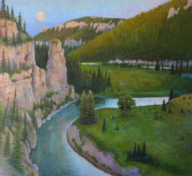 785x720 Smith River Surround Monte Dolack Fine Art - Monte Painting