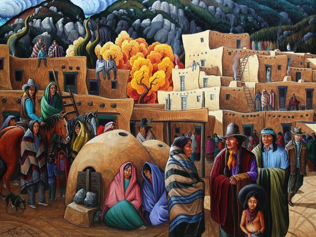 640x479 Pin By Kass Johns On Art 4 My Walls Naive Art And Naive - Montezuma Painting