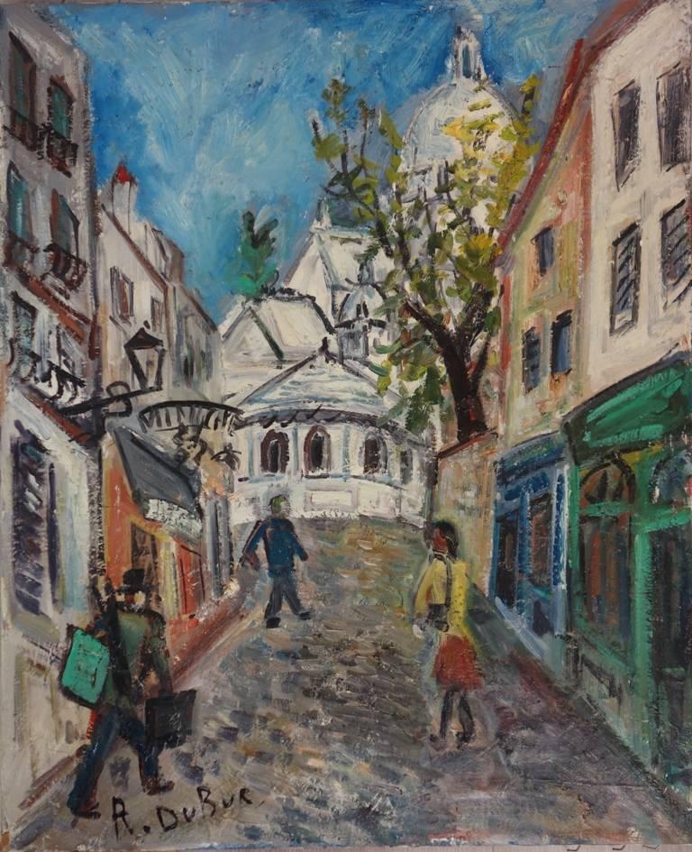 768x945 Roland Dubuc - Montmartre Painting
