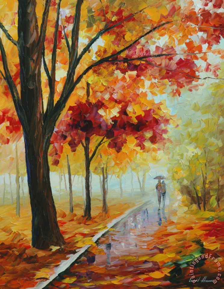 744x960 Leonid Afremov Autumn Mood Painting - Mood Painting