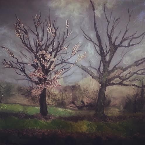 496x496 Woodland Painting - Moody Painting