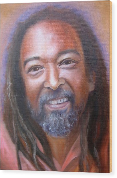 409x618 Portrait Of Mooji Painting By Vera Atlantia - Mooji Painting